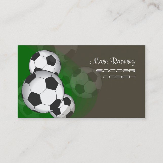 Cartes téléphoniques de l'entraîneur de football o (Devant)