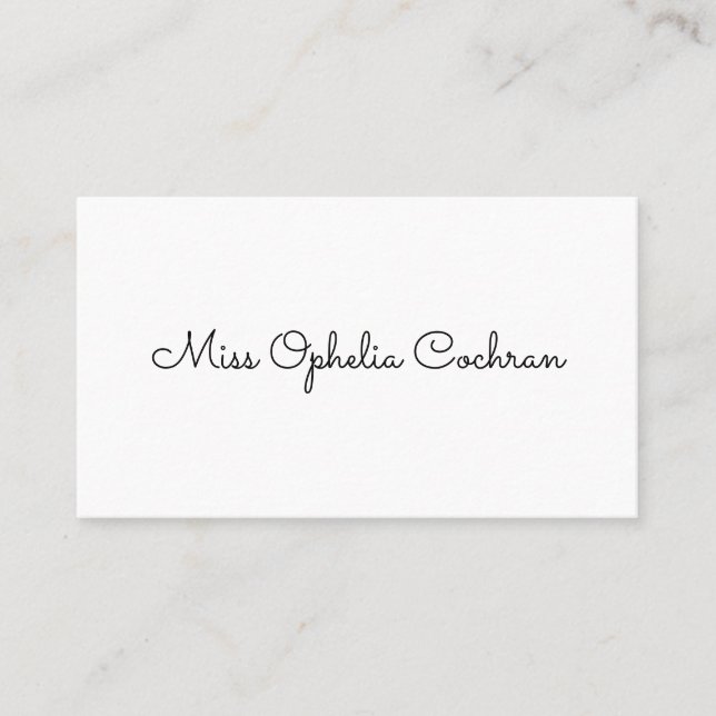 Cartes téléphoniques victoriennes simples (Devant)