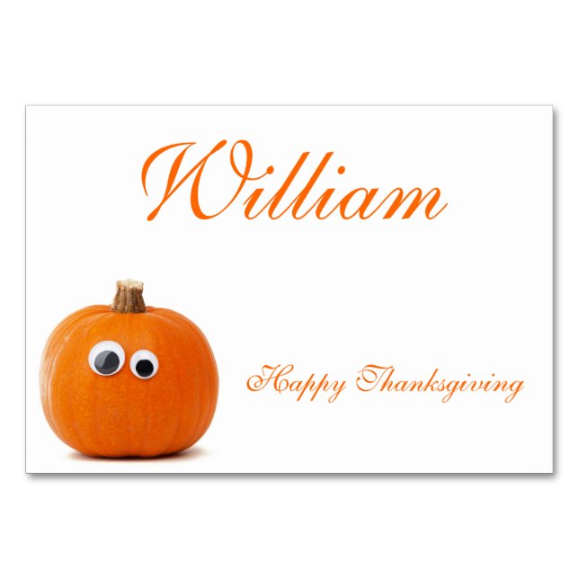 Cartes Thanksgiving Avec Citrouille amusant (Devant)