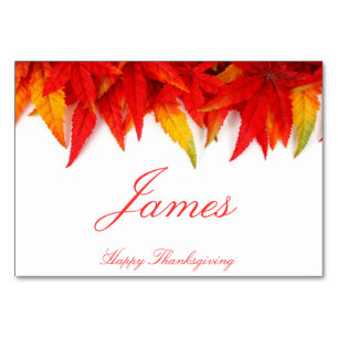 Cartes Thanksgiving Avec Feuilles Automatiques