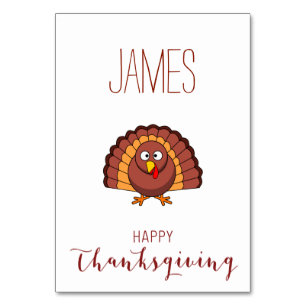 Cartes Thanksgiving Personnalisées Avec La Turquie