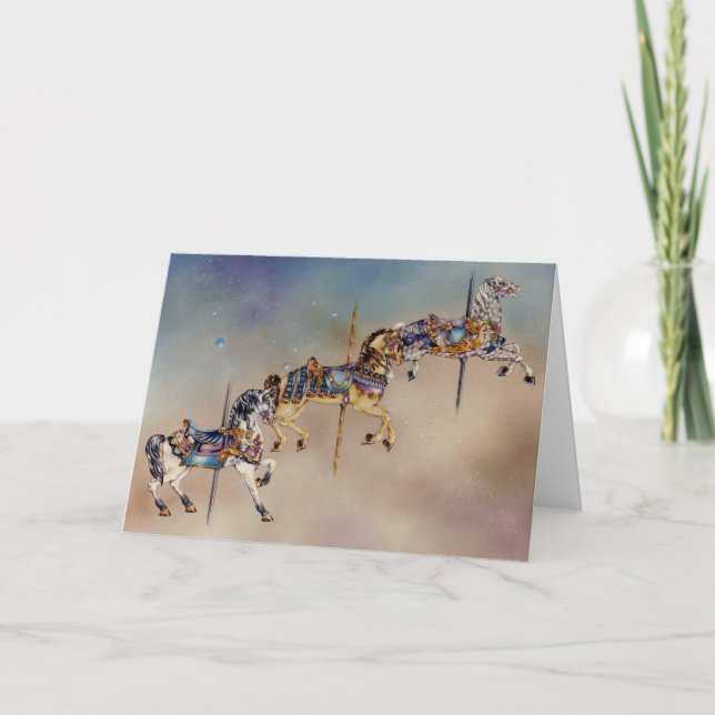 Cartes - Trois Chevaux de Carrousel (Devant)