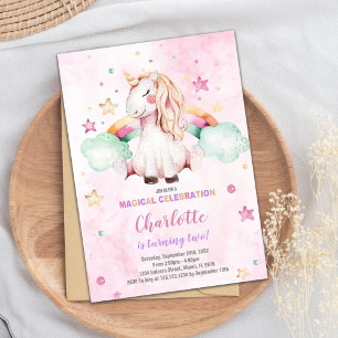 Cartes Unicorne Arc en Ciel Vert