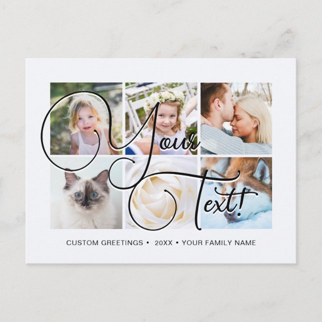 Cartes Universelles avec Script Elégant Personnali (Devant)