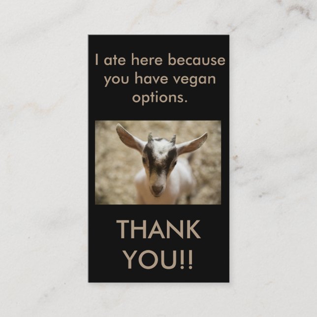 Cartes végétaliennes de Merci d'Outreach (Devant)