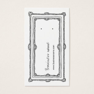 Cartes verticales blanches de dos de boucle
