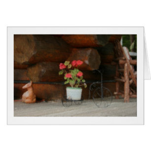 Cartes vierges de géranium