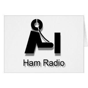 Cartes vierges Ham Radio 3-D PlainLogo pour Custom