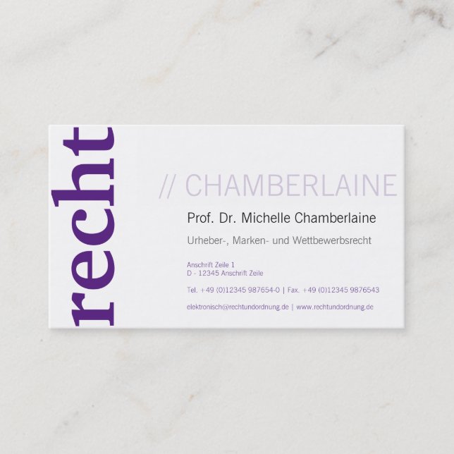 Cartes violettes (Devant)