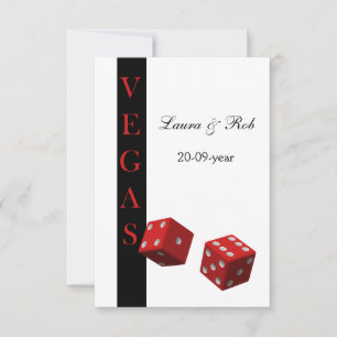 Cartes vvp de mariage Vegas standard 3,5 x 5