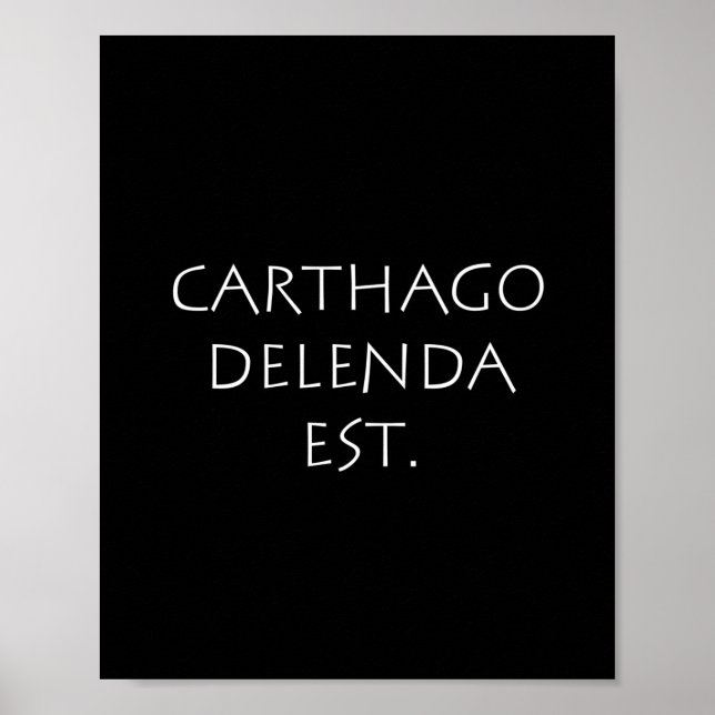 Carthago delenda est poster (Vorne)