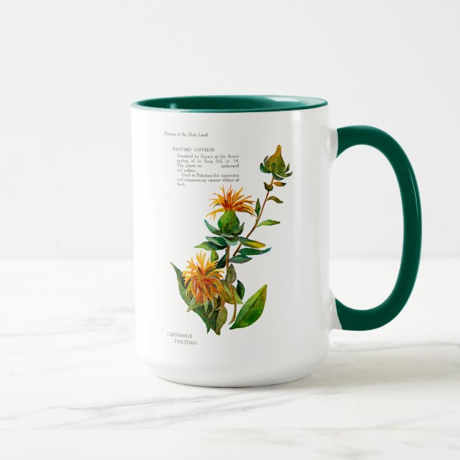 Carthamus Tinctoria Tasse (Rechts)