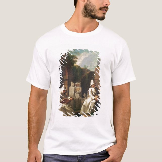 Carthusian Mönche in der Meditation T-Shirt (Vorderseite)
