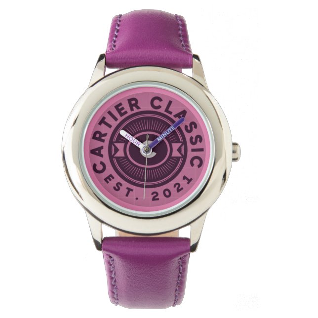 Cartier Classic Signature Lila Armbanduhr (Vorderseite)