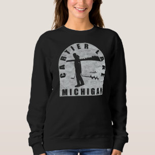 Cartier Lake Ice Fischen Michigan Sweatshirt