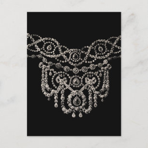 Cartierr Jewelry Necklace ~ Postcard / Einladung Postkarte