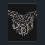 Cartierr Jewelry Necklace ~ Postcard Postkarte<br><div class="desc">Mach dich frei! Vintage Kunst verändert. Urheberrechtlich geschützt.</div>