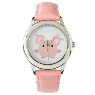 Cartogramme court mignon Montre de cochon