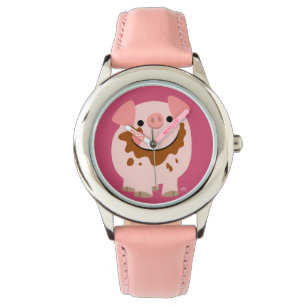 Cartographie au chocolat mignon Montre de porc