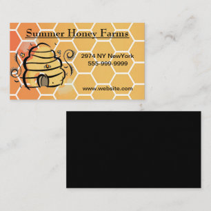 Cartographie Honeycomb abeilles Carte de visite de