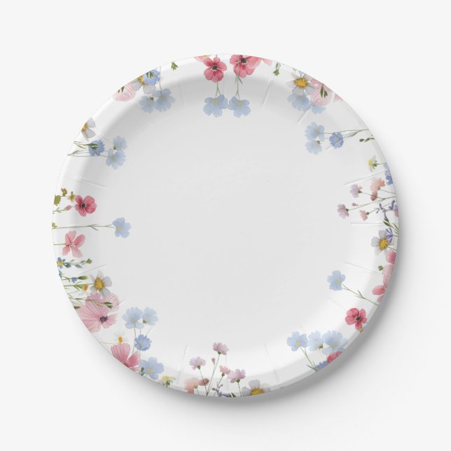 Carton Assiettes Fleur de Fleurs en Fleur Sauvage (Devant)
