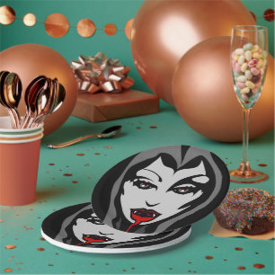 Carton Assiettes Halloween Festives Vampire Assiettes en