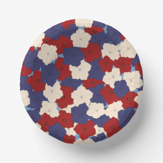 Carton  bols en papier de pétunias patriotiques