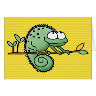 Carton de Chameleon Lizard Cute