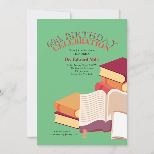 Carton de livres Invitation (Devant)