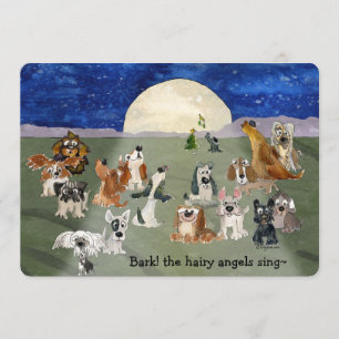 Carton de Noël Chiens 5" x 7" Invitations