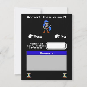 Carton de réponse de jeu vidéo rétro arcade