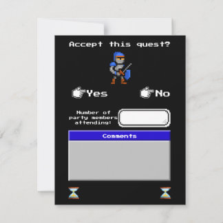 Carton de réponse de jeu vidéo rétro arcade
