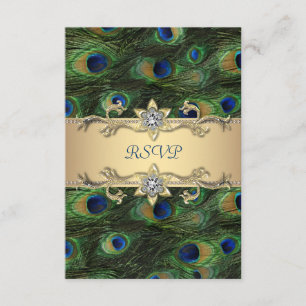 Carton de réponse Royal indien vert émeraude or