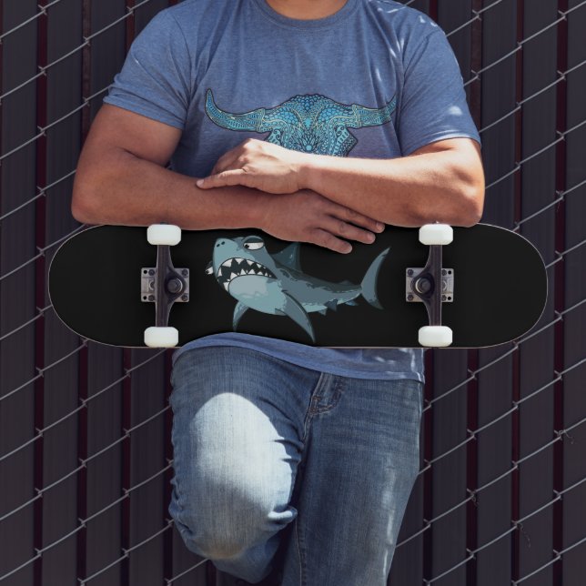 CARTON DE SKATEBOARD DE SHARK KILLER EN COLÈRE (Extérieur 3)