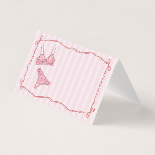 Carton de Table de Douche de lingerie à coeurs ros