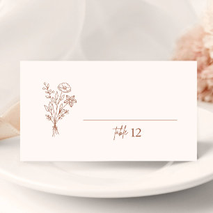 Carton de table de mariage en terre cuite Boho Bot