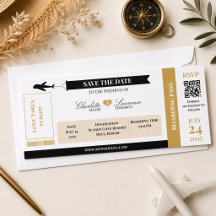 Carton d'embarquement Enregistrez la date Invitati