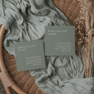 Carton d'invitation avec encart de SAGE Bohemian E