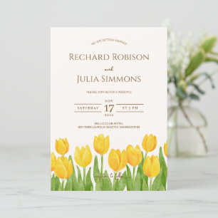 Carton d'invitation TULIP Save The Date / Fleur aq