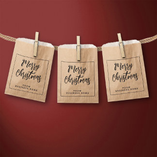 Carton Joyeux Noël de | Sacs papier