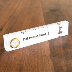 Carton Motorisé mignon Nom du cheval Plaque avec h