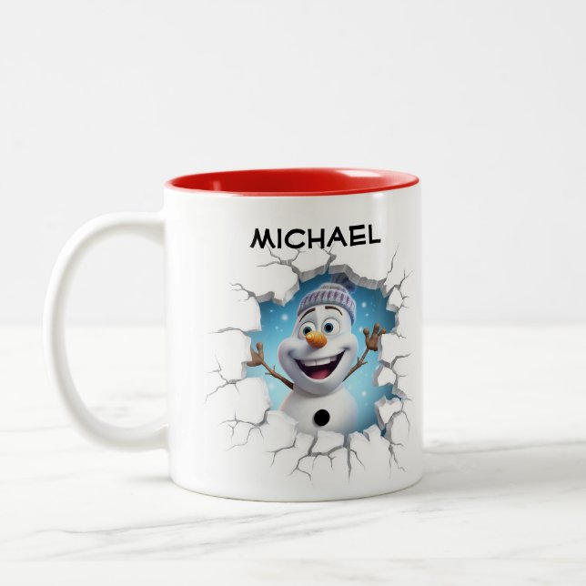 Carton personnalisé Snowman Mug (Gauche)