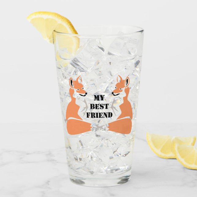Carton Sheltie Dog Glas (Vorderseite Ice)