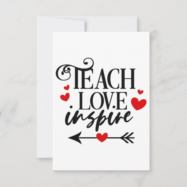 Cartons Réponse 1/2 Enseigner l'amour Inspirer Chemise maternelle  (Devant)