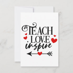Cartons Réponse 1/2 Enseigner l'amour Inspirer Chemise maternelle 