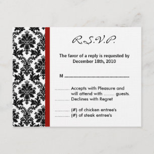 Cartons Réponse 4x5 R.S.V.P. Reply Card