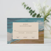 Abstrait Coastal Chic Mariage moderne