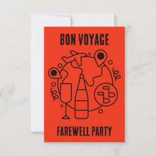 Cartons Réponse Adieu Bon Voyage