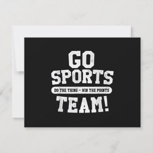 Cartons Réponse Allez l'équipe sportive ! Sports amusants