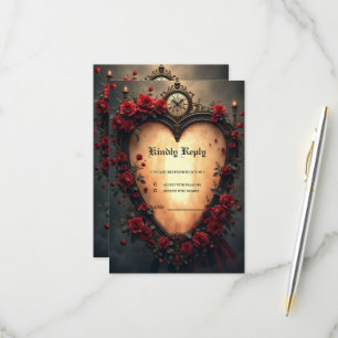 Cartons Réponse Amour Intemporel – Collection de Mariage Victorien